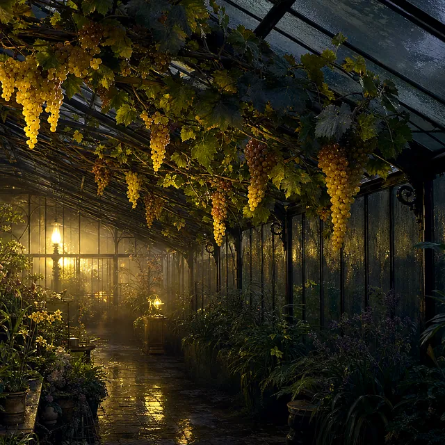 Lamplit Grape House