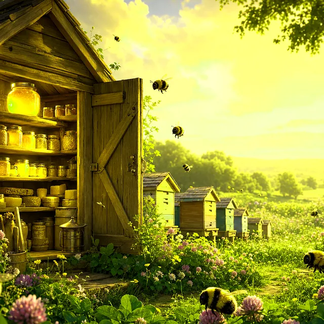 Lamplit Honey Store