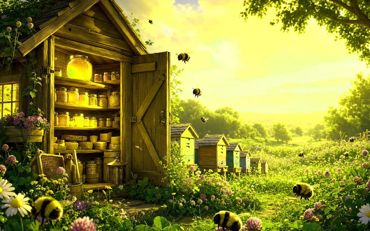 Lamplit Honey Store